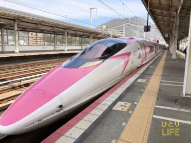 【まもなく引退】ハローキティ新幹線に乗ってみた!利用方法やお土産紹介